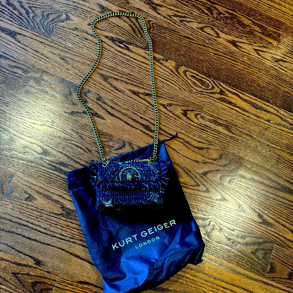 Never Used Kurt Geiger Black Crossbody Purse